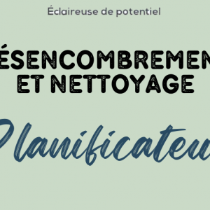 Planificateur de Nettoyage & Désencombrement – Un Espace Clair et Apaisé